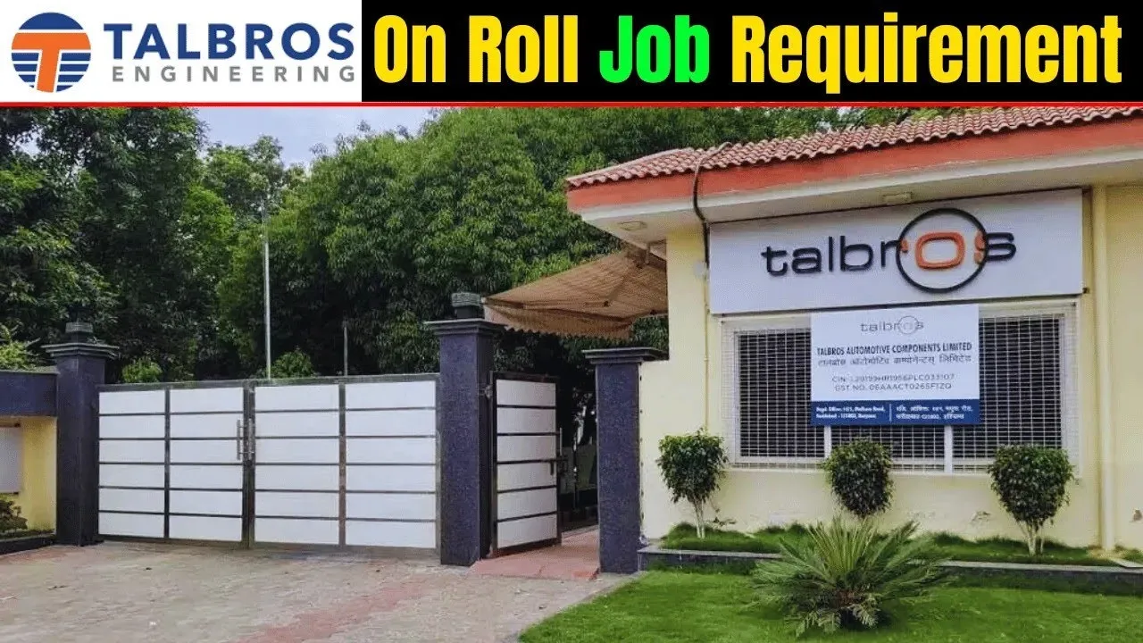 Talbros Automotive Components Limited Job Vacancy in Bawal Haryana 2024