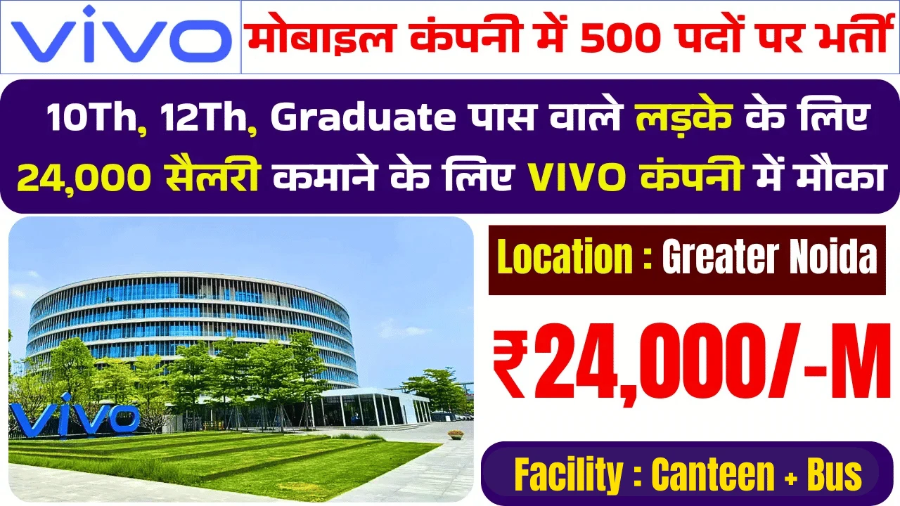 VIVO Mobile Company Job Vacancy in Greater Noida